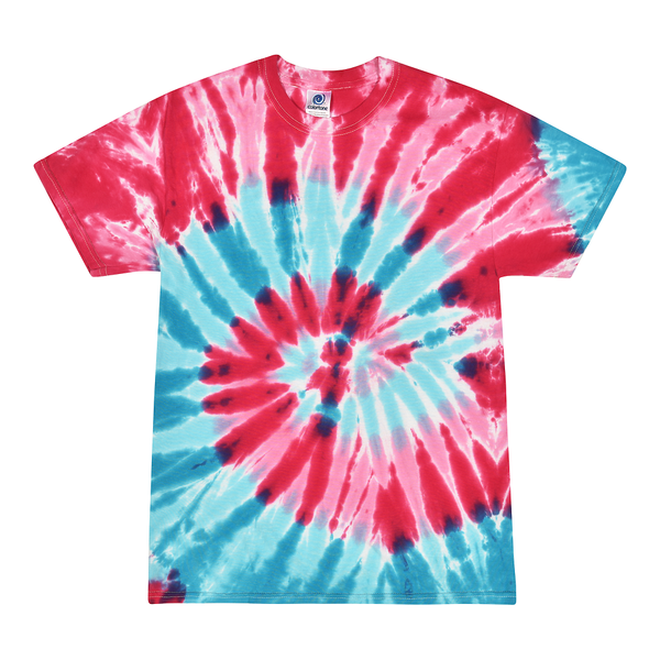 Tie Dye Shirt Multi Color Navy Blue Evening Sky Swirl T-Shirt