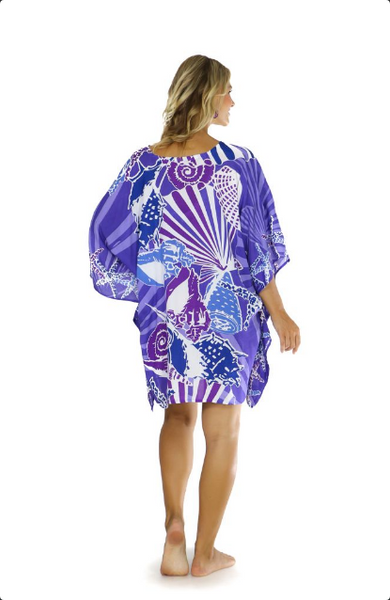 Seashell Kaftan Wanderlust Wendy Purple - Isleitudes