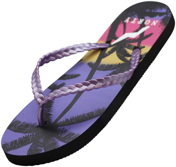 Norty Womens Flip Flops Casual Beach, Pool, Everyday Sandal Shoe-6