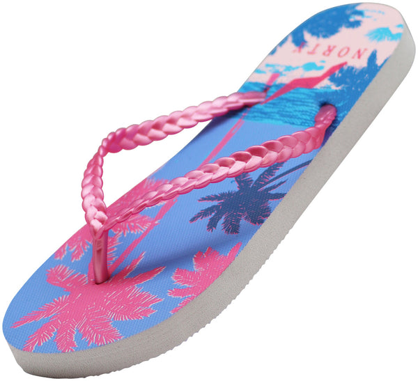 Norty Womens Flip Flops Casual Beach, Pool, Everyday Sandal Shoe-7