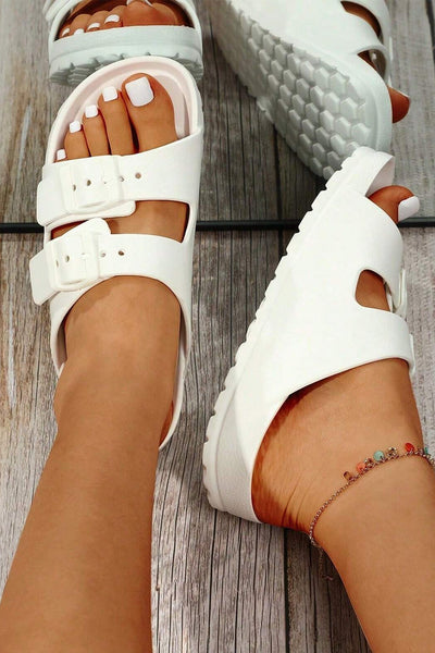 Double-buckle EVA Slippers-5