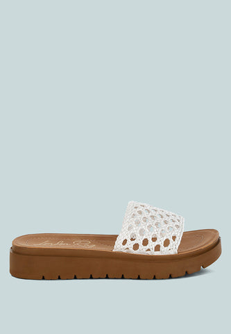 Sayura Woven Slip-On Flatforms-0