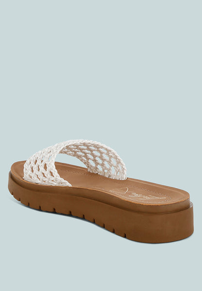 Sayura Woven Slip-On Flatforms-2