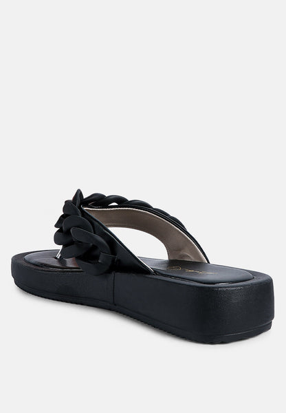 Zing Link Chain Thong Flats-2