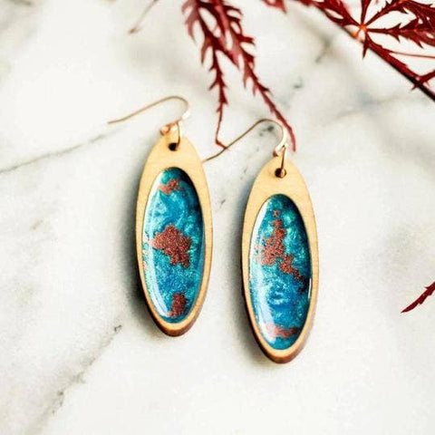Copper & Turquoise Earrings - Isleitudes
