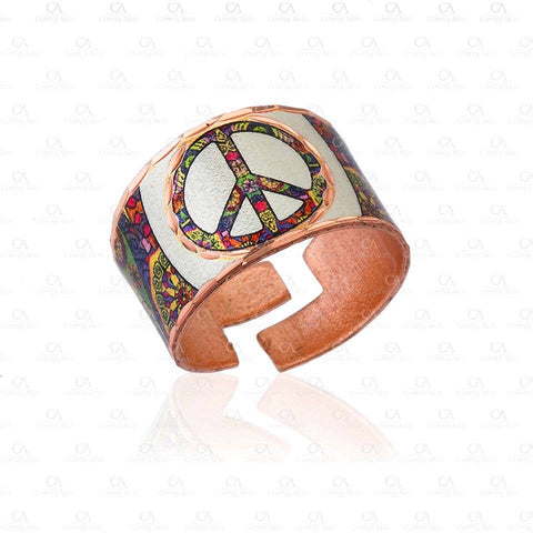 RC 53 peace sign Adjustable Ring - Isleitudes