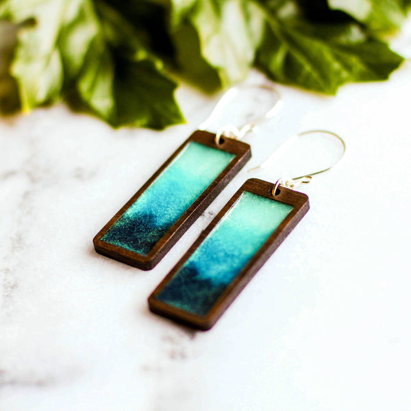 Storm Rectangle Earrings - Isleitudes