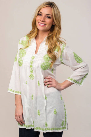 Karishma Lime Tunic - Isleitudes