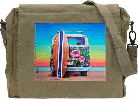 VW Summer Lovin Recycled Military Tent Crossbody bag - Isleitudes