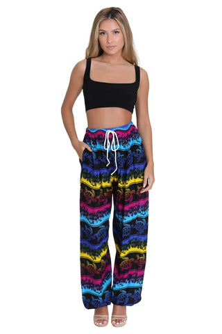 Turtle Print Resort Pants THP-9156 - Isleitudes