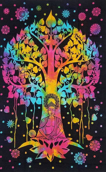 Tree Of Life Buddha Meditation Tapestry - Isleitudes