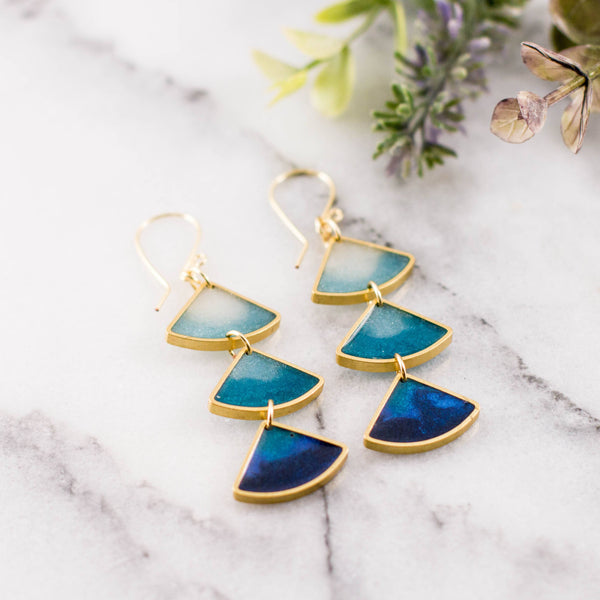 Ocean Ombre Earrings - Isleitudes