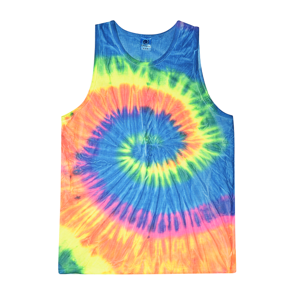 Neon Rainbow Tie Dye Tank Top (CLEARANCE) - Isleitudes