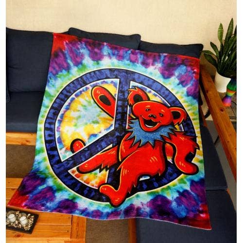 GD Peace Bear Throw - Isleitudes