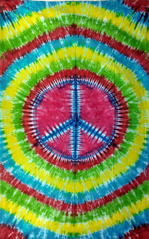 Tie Dye Peace Tapestry - Isleitudes