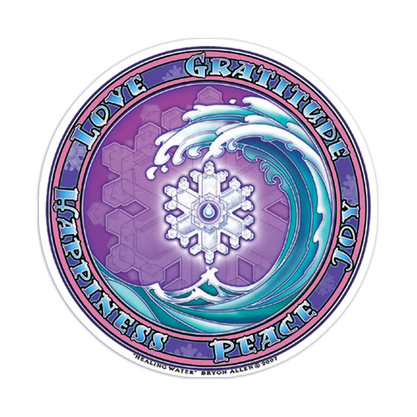 4.5" Sticker Window Healing Water - Isleitudes