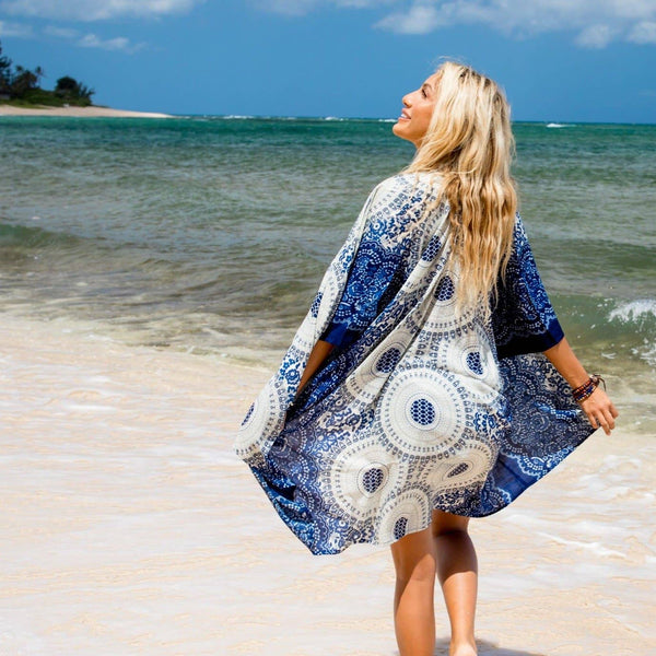 Cape Cod Mandala Kimono - Isleitudes