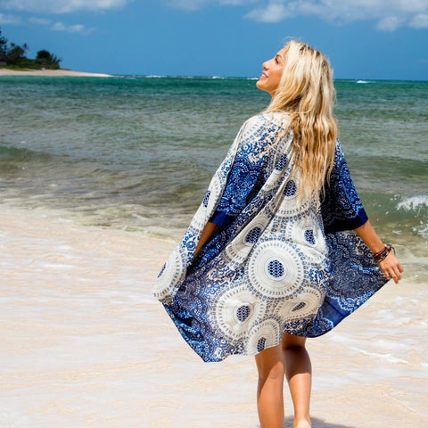 Cape Cod Mandala Kimono - Isleitudes