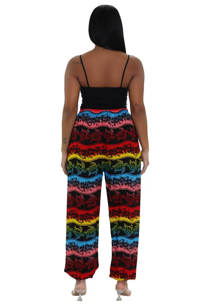 Turtle Print Resort Pants THP-9156 - Isleitudes