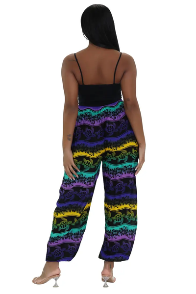 Turtle Print Resort Pants THP-9156 - Isleitudes