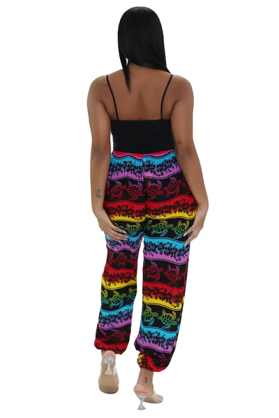 Turtle Print Resort Pants THP-9156 - Isleitudes