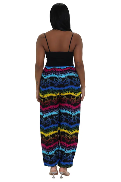 Turtle Print Resort Pants THP-9156 - Isleitudes