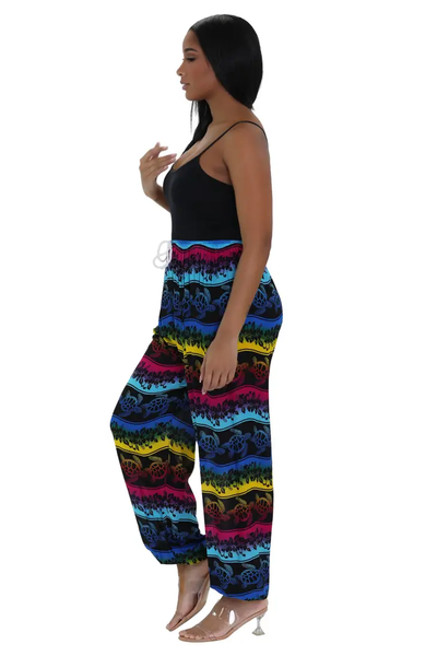 Turtle Print Resort Pants THP-9156 - Isleitudes