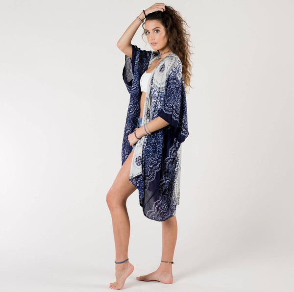 Cape Cod Mandala Kimono - Isleitudes