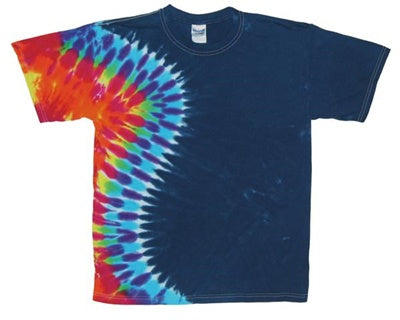 Midnight Rainbow Cascade Tie Dye T-Shirt - Isleitudes