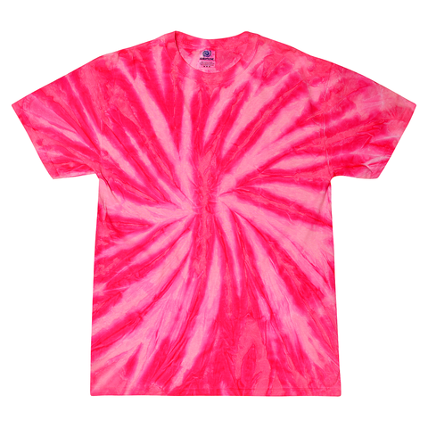 Neon Bubble Gum Twist Tie Dye T-Shirt (CLEARANCE) - Isleitudes