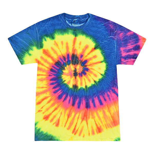 Neon Rainbow Tie Dye T-Shirt (CLEARANCE) - Isleitudes