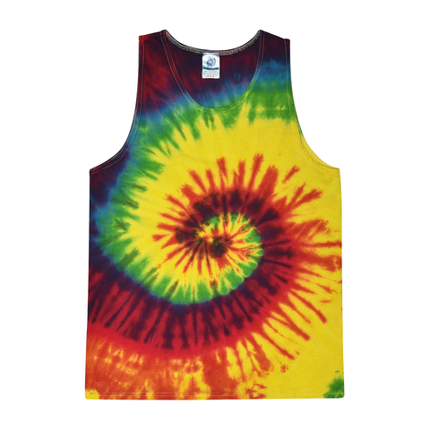 Reactive Rainbow Tie Dye Tank Top (CLEARANCE) - Isleitudes