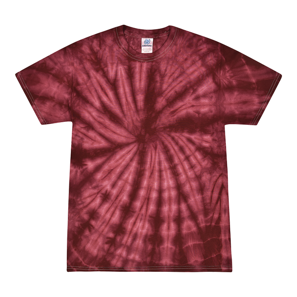 Spider Burgundy Tie Dye T-Shirt (CLEARANCE) - Isleitudes