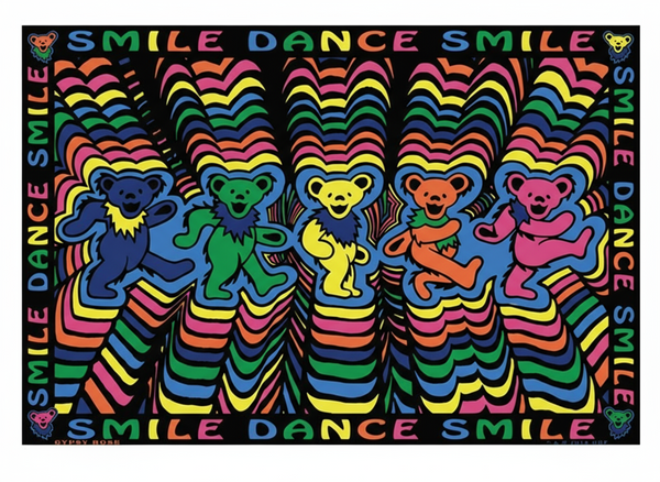 Grateful Dead Dancing Bears and Psychedelic Twin Tapestry - Isleitudes