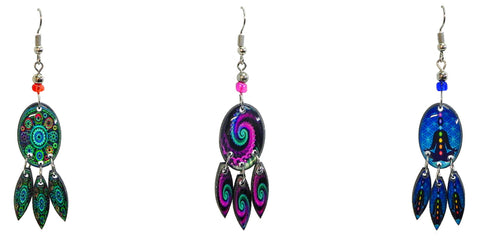 Acrylic Hippied Dangle Earrings - Isleitudes