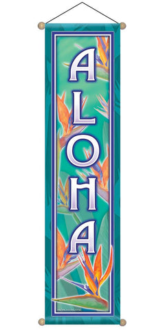 6" X 24" Banner Aloha Paradise - Isleitudes