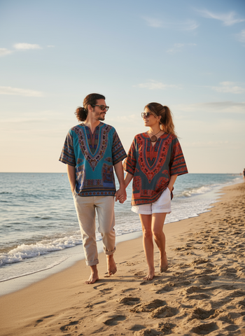 Stone Free Stonewashed Cotton Dashiki - Isleitudes