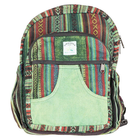 Green Tones Hemp Backpack - Isleitudes