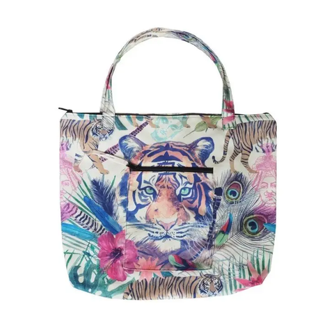 Psychedelic Tiger Tote Bag - Isleitudes