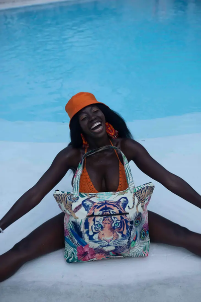 Psychedelic Tiger Tote Bag - Isleitudes