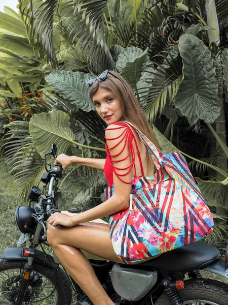 Retro Flowers Tote Bag - Isleitudes