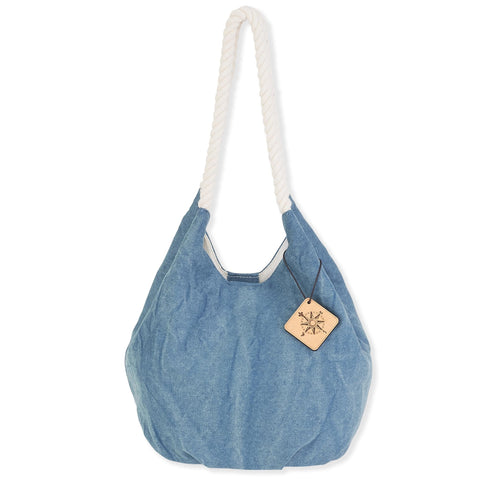Greeley Bailey by CargoIt Medium Hobo (Denim) - Isleitudes