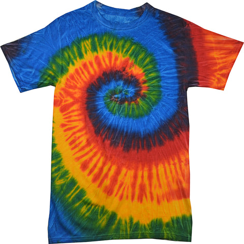 Rasta Blue Tie Dye T-Shirt  (CLEARANCE) - Isleitudes